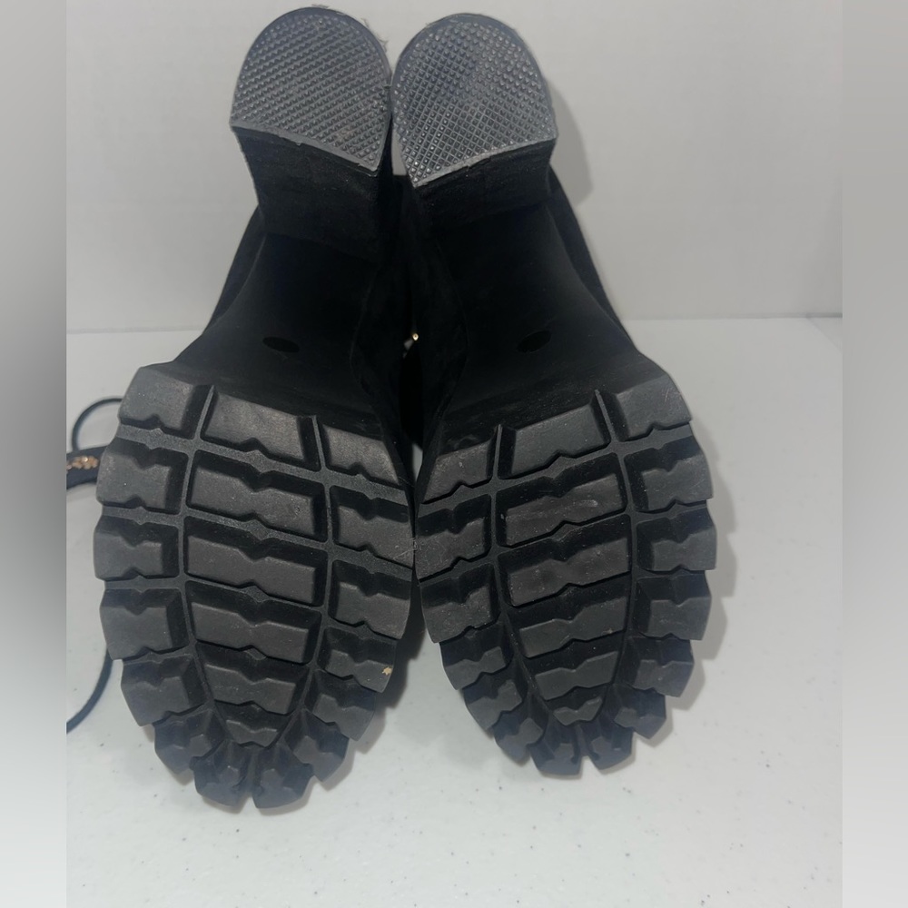 Flock Platform Booties Size 7 - image 5